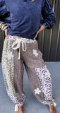 Pol Flower Patch & Eyelet Lace Joggers