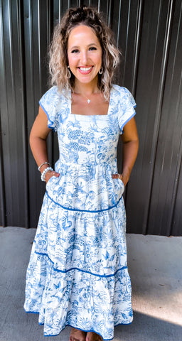 Classic Coastal Maxi Dress