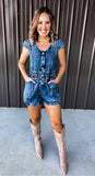 Denim Romper