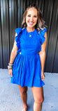 Royal Blue Mini Dress