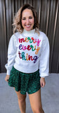 Merry Everything Tinsel Sweater