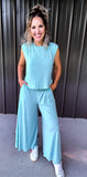 Aqua Mint Lounge Jumpsuit