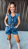 Denim Romper