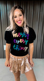 Merry Everything Tinsel Top