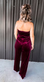 Velvet Raspberry Jumpsuit