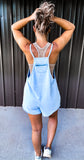 (Final Sale) Vintage Ocean Blue Romper