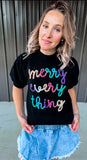 Merry Everything Tinsel Top