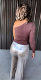 Metallic Trouser Pants