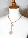 Coin & Heart Gold Necklace