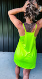 Lime Active Romper Dress