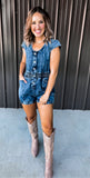 Denim Romper