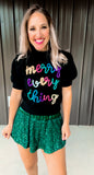 Merry Everything Tinsel Top