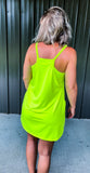 Lime Active Romper Dress