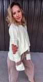 Pistachio Floral Sleeve Top