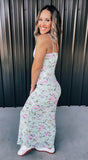 Mint Spring Floral Dress