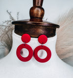 Red Clay Earrings