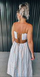 Striped & Scalloped Dress
