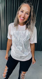 Pink Nashville Checkered Tee