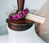 Fuchsia & Purple Bracelet Stack