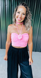 Pink Rose Tulle Top
