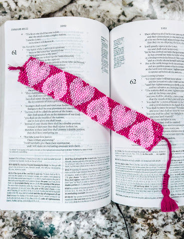Pink Heart Bookmark