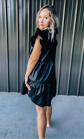 Black Leather Dress The Broken Levee Boutique Black Leather Dress The Broken Levee Boutique