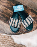 Studded Slider Sandals