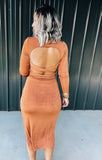 Copper Bodycon Dress