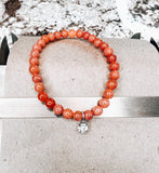 Orange Stone Gem Bracelet