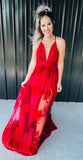 Red Tulle Maxi