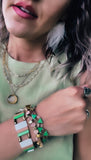 Green Erimish Bracelet Stack