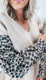 Cream & Leopard Sweater