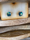 Mermaid Blue Stud Earrings