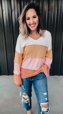 Golden Hour Striped Top