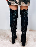 Over the Knee Black Boots
