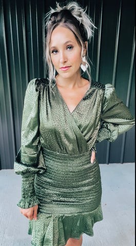 Olive Smock Dress The Broken Levee Boutique Olive Smock Dress The Broken Levee Boutique
