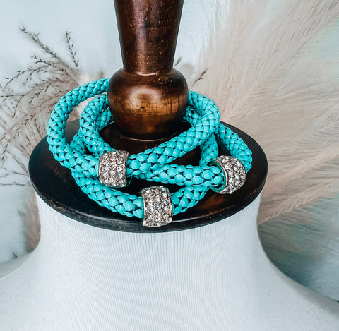 Turquoise & Gem Bracelet Stack