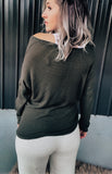 Olive Waffle Top