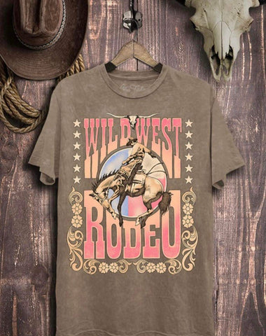 Mocha Wild West Rodeo Tee