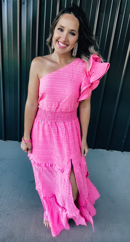 Pink Ruffle Dress