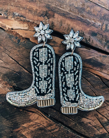 Cowgirl Rhinestone Earrings