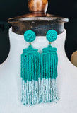 Tuscany Turquoise Tassel Earrings